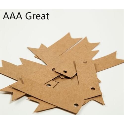 100Pcs/Lot Kraft Paper Tags Rectangle Christmas Wedding Favour Party Gift Card Label Blank Luggage Tags Brown Handmade