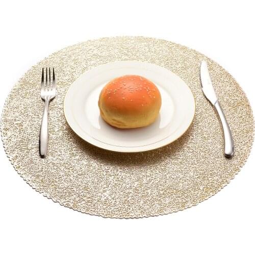 4Pcs Round Non-skid Coaster Table Bowl Dish Pad Mat Placemat Party Dinner Decor Tableware Mat For Table