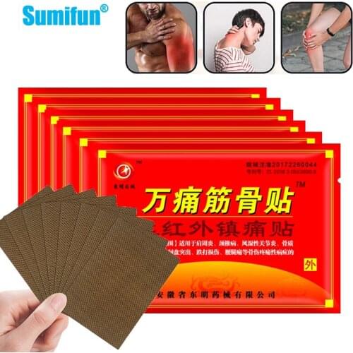 48pcs Pain Relief Patch Arthritis Rheumatism Muscle Pain Wrist Bruises Stress Relaxation Medical Plaster Joint Pain Killer