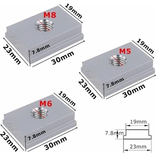 5pcs/10pcs M5/M6/M8 T-track Slider Sliding Nut Woodworking Tool Jigs Screw Slot Aluminum Alloy T Slot Nut Fastener Accessories