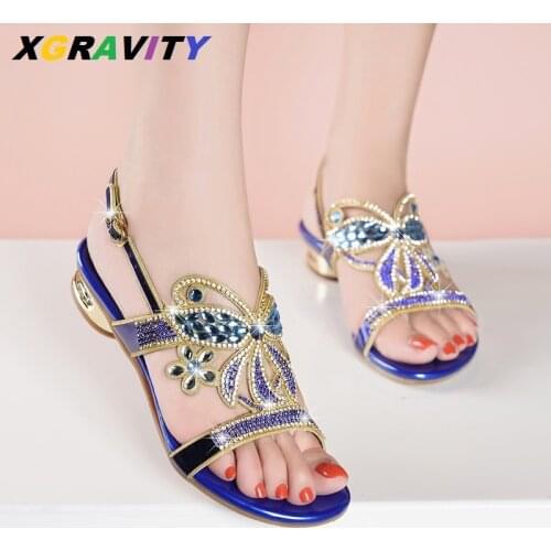 D034 Size 34-41 New Fashion Casual Summer Shoes Elegant Rhinestone Female Flat Shoes Elegant Crystal Women Sandals Sexy Footwear