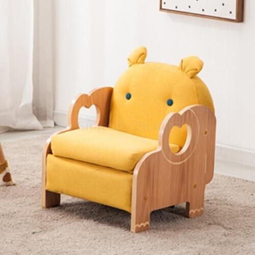Childrens sofa seat boy solid wood baby single double set kindergarten animal cartoon back small sofa female