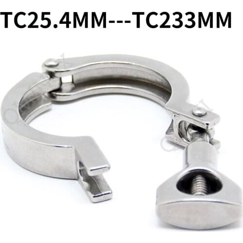 Economy Stainless Steel SS 304 1.5" Tri Clamp Sanitary Single Pin Clamps 2" Ferrule Clamps Homebrew Clamp Fittings With Gasket