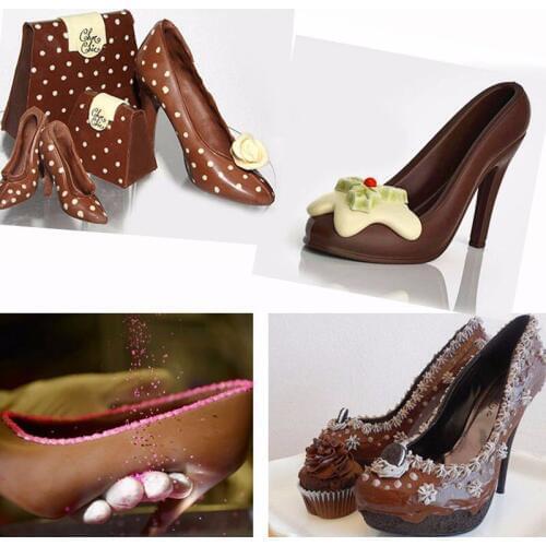Facemile 2000Y High Heel Shoe Type DIY Chocolate Mold Mould Bundle 3D Candy Cookies Tool Gift