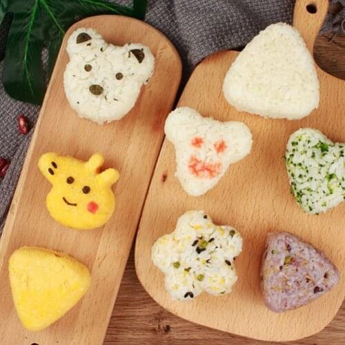 7 Shapes Sushi Making Japanese Bento Sushi Mold DIY Kitchen Maker Rice Ball Restaurant Tools Kids Meal Helper Accessories