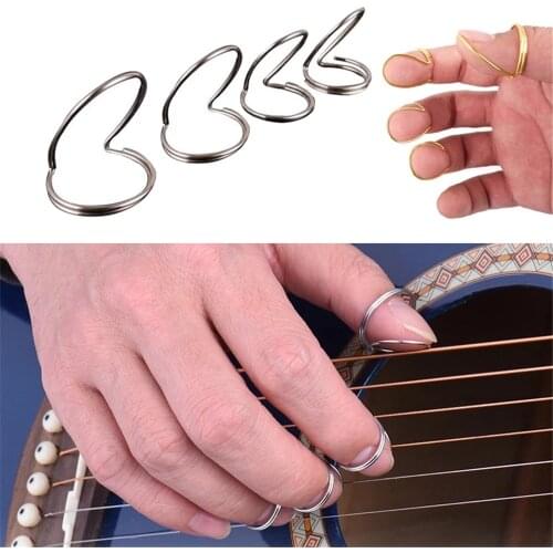4PCS/Set Guitar Picks Guitar Metal Picks Plectrum Thumb Finger Quick Adjust Guitar Pick Plectrums Bass Guitar Accessories