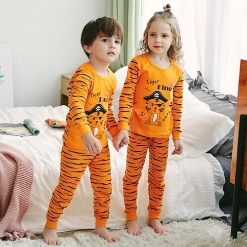 Autumn Clothes Kids Thermal Underwear 2-piece Suit Toddler Baby Cotton Clothing Sets Newborn Baby Boys Girls Long Sleeve Pajamas
