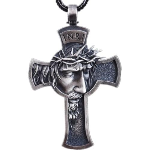 Necklace Wishs Latest Burst of Thorns Crown Jesus Cross Men Christ Simple and Elegant Delicate Accessories Individual Fashion