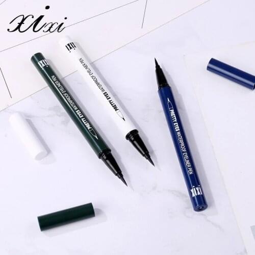 Xixi colorful eyeliner pencil makeup waterproof long lasting liquid eyeliner black brown blue color beauty eyeliner pen AC042