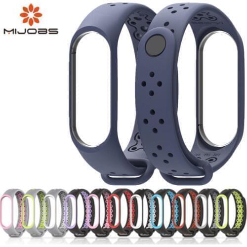 Smart watch bracelet sport miband4 3 Strap mi band3 Mijobs NEW Mi Band 3 Strap Silicone Bracelet wrist strap for xiomi Mi band 3