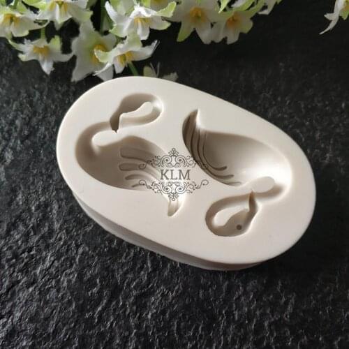 KLM-0043 Flamingo Silicone Mould Cake decoration tools Chocolate fondant mold