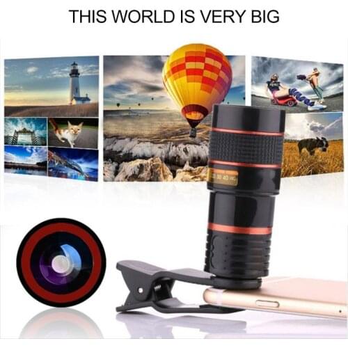 Universal New 8/12X Optical Telephoto HD Zoom Camera Telescope Lens For Phone Camera Telescope Head For Xiaomi Huawei Iphone