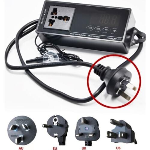 10A AC-112 Outlet Pet Thermostat Digital Temperature Controller Aquarium Heater