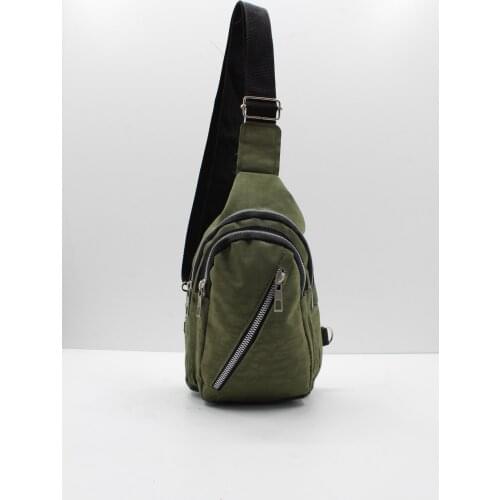 Womens Green KLINER Fabric Cross And Waist Bags for women ladies hand bag cross suspenders hold bags top handle small magic