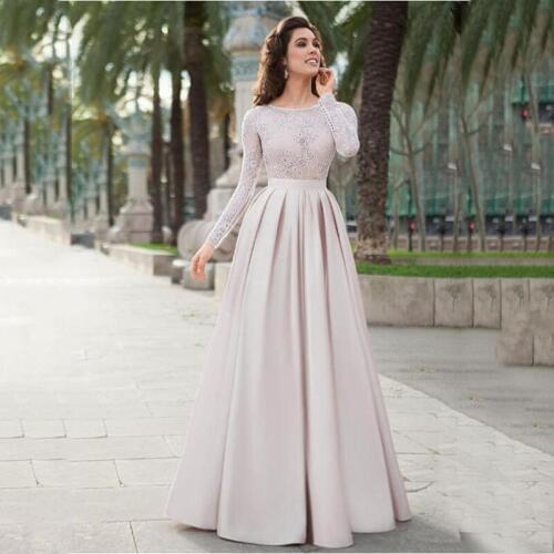 Sodigne morocco Kaftan Evening Dresses 2020 Long Sleeves Lace Appliques Saudi Arabic Elegant Muslim Formal Evening Gowns