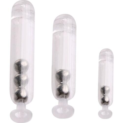 10pcs Worm Jig Fishing Lure Baits Rattles Insert Tube Rattles Shake Attract Fly Y1QE