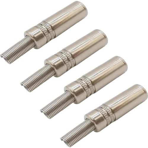 10Pcs Jack 3.5mm 3 Pole Stereo Female Audio Connector Metal Socket Solder Cable Wire Adapter with Spring 1/8 Inch Earphone