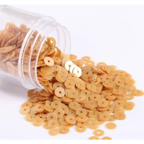 100g/Lot Flat Sequins Black Gold Red Loose Sequins 4mm Glitters for Embroidery, Applique, Arts, Crafts and Embellishment