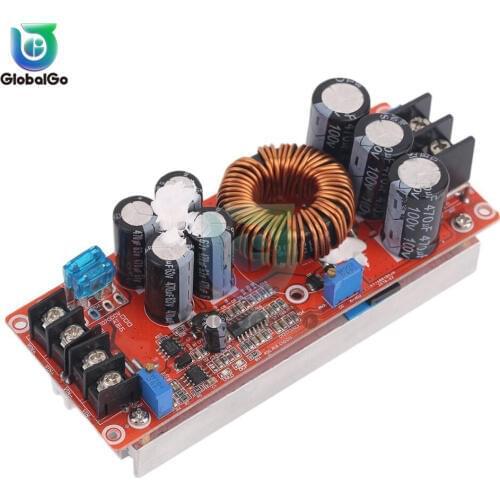 1200W 20A DC Converter Power Supply Step-up Module 8-60V 12-83V Continuous Adjustable Boost Module