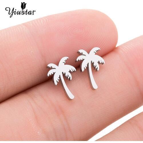2020 Hawaiian Earrings for Women Simple and Convenient Pierced Earrings Cute Coconut Earrings Female Jewelry for Women Gifts