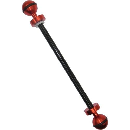 23.5cm Double 1" Ball Arm for Connecting Strobe/Video Light to Underwater Housing