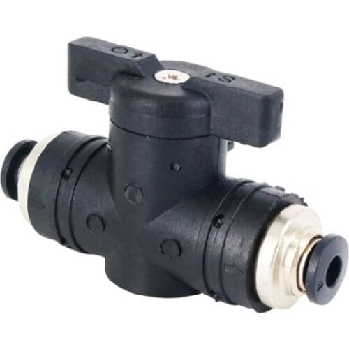 8mm Pneumatic Push Quick Joint Connector BUC Hand Valve Switch Plastic Adapter Air Line Tube Fittings