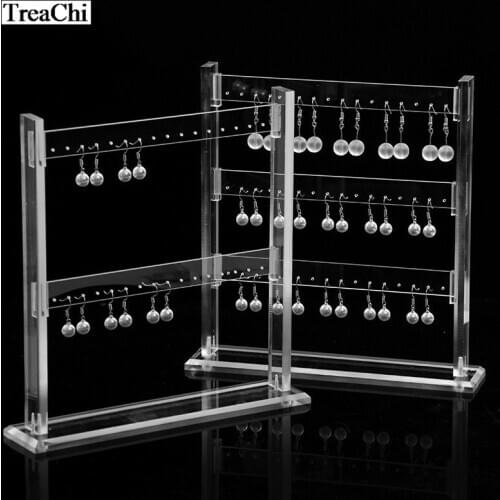 Acrylic Earrings Ear Studs Necklace Jewelry Display Rack Stand Organizer Jewelry Earring Holder 23*24cm