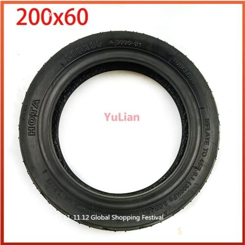 For 8 Inches 200X60 Scooter Tubeless Tire Non Pneumatic for Skateboard,New upgrade Electric Scooter Car Vacuum Wheel Tyre