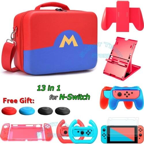 Nintend Switch Accessories Big Storage Bag Portable EVA Water-resistent Carry Case Colorful Hard Shell for Nintendo Switch Game