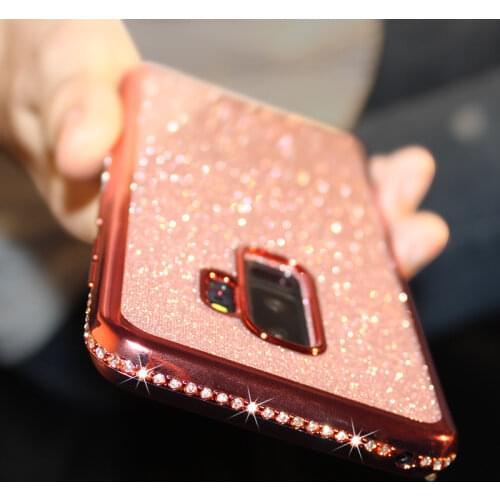 Luxury Glitter Bling Diamond Crystal Case For Xiaomi Redmi 9A 9C 9 A 9 C Note 9 Pro 9S Note9 Soft Silicone Phone Cases Cover