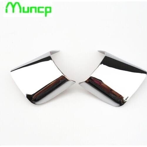 Car Style ABS Chrome Steering Wheel Cover New Scale Sticker for Ford Mk3 Mk4 Kuga Escape 2012-2015 accessories