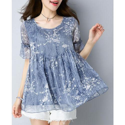 F&JE Womens Chiffon Blouses