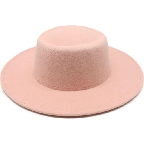 Classical Wide Brim Big Fedora Hat Spring Winter Wool Felt Leisure Hat Panama Jazz Hat Vintage Multicolor hat