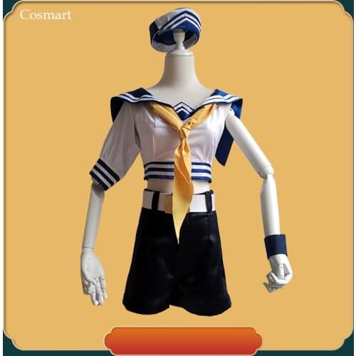 Game Identity V Fisher Girl Oceangoing Voyage Day Sailor Uniform Suit Cosplay Costume Carnival Halloween Party Outfit For Women