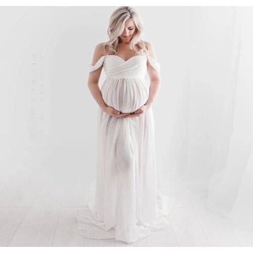 Summer 2021 Sexy Chiffon Casual Dressaes For Pregnant Women Clothes Pregnancy Dress Photography Maternity Dresses For Photo Shoo