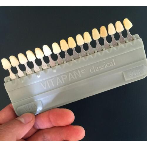 Material Dental modelo de color de los dientes vita