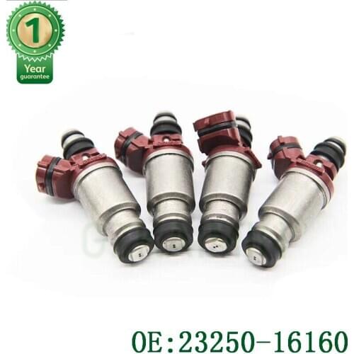 SET OF 4 HIGH QUALITY fuel inejctor nozzle Fuel Injection 23250-16160 2325016160 FOR TOYOTA Celica Corolla 7A-FE TOP