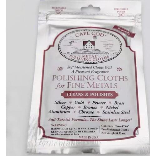 Original USA Cape Cod Clean Polishing Cloths For Fine Metals Scratch Removing for Jewelry Watches
