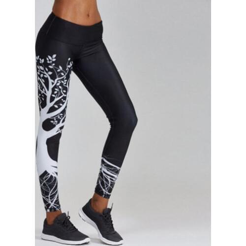 New Womens Sporting Yo-ga Printing Pants Slim High Waist Trousers Pants