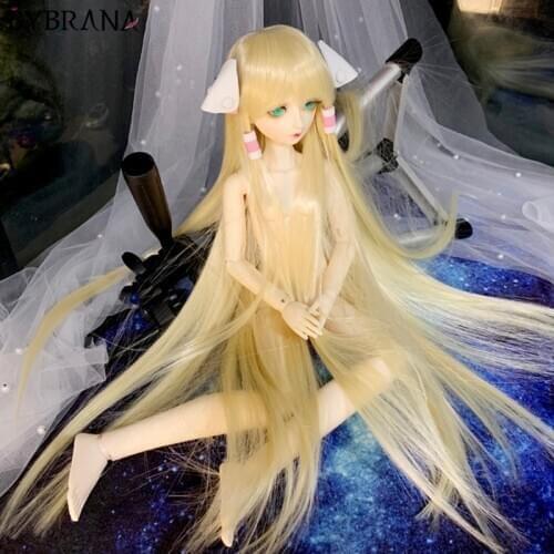 Bybrana BJD Doll WIG DIY Synthetic Fiber Super Long Straight 70cm BJD Hair For Dolls