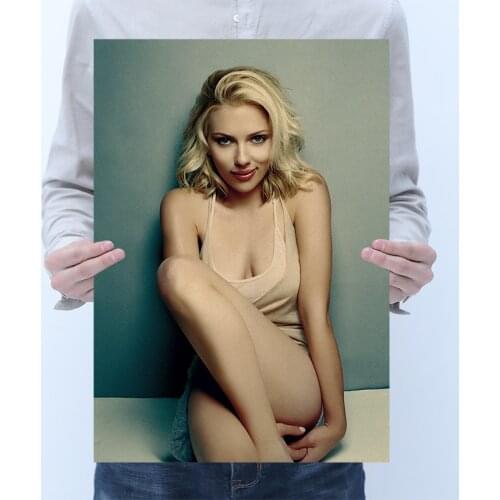 Scarlett Jolie Audrey Moive Star Singers Posters Kraft Paper Vintage Posters Home Room Decor Art Wall Stickers Painting Posters