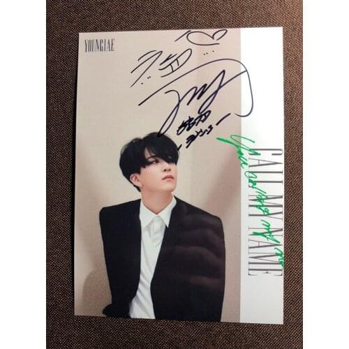 Signed GOT7 Choi Young Jae YoungJae autographed photo CALL MY NAME 5*7 1019O3
