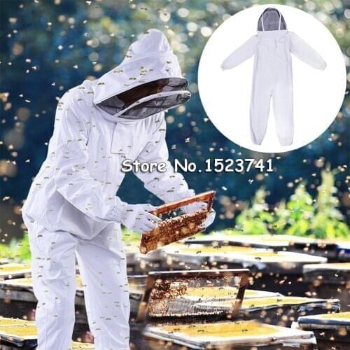Full Body Beekeeping Clothing Veil Hood HatClothes jacket Protective beekeeping suit beekeepers bee suit equipment