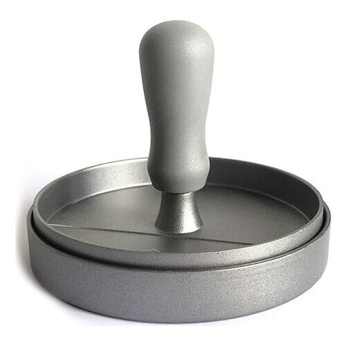 Burger Press, Round Shape Hamburger Press, Aluminum Alloy Hamburger Meat Beef Grill Burger Press Kitchen Food Mold