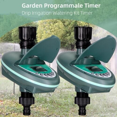 MUCIAKIE Garden Programmable Watering Timer Balcony Yard Drip Irrigation System Controller Weekly Daily Programming LCD Display