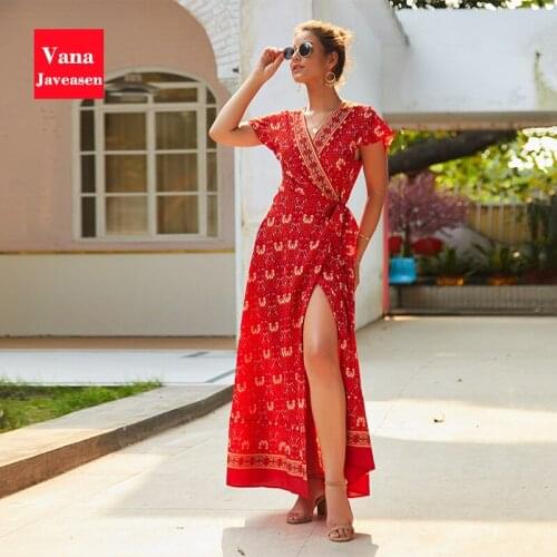 Vana Javeasen Summer Dresses With A Slit