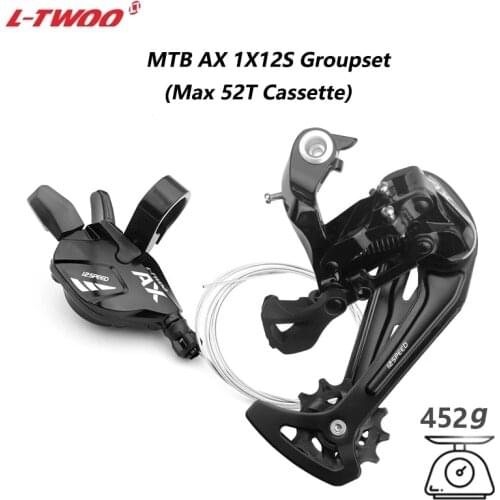 LTWOO MTB 1*12 12 Speed Bicycle Shifter Rear Derailleur AX 12V kit 12 speed Group set for max 52T Cassette mountain bike parts