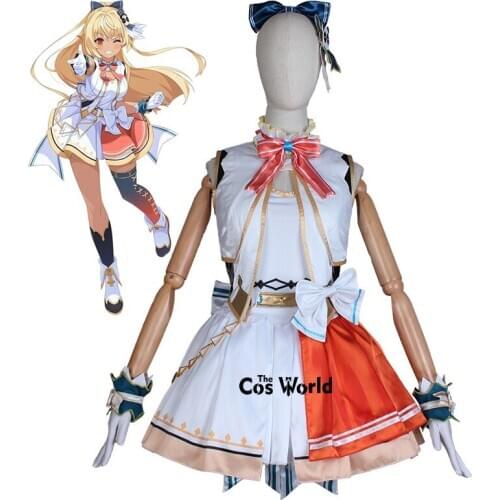 YouTuber Vtuber Hololive Shiranui Flare Idol Dress Uniform Outfit Customize Cosplay Costumes