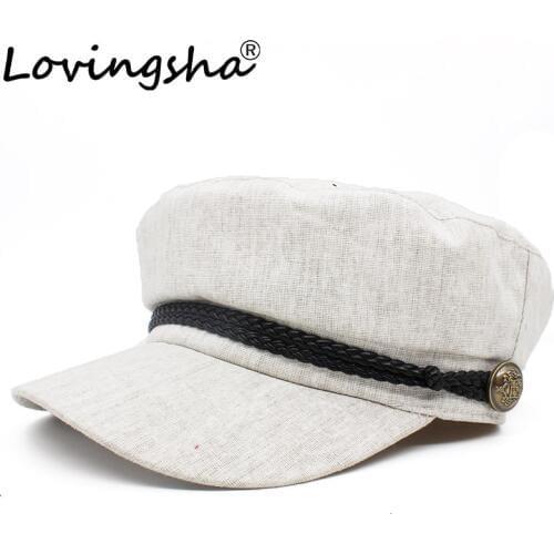 Women Newsboy Cap Linen Octagonal Cap Spring Summer Girl Beret Caps Vintage Hat Female Casual Bone Gorras Painter Hat OGL003