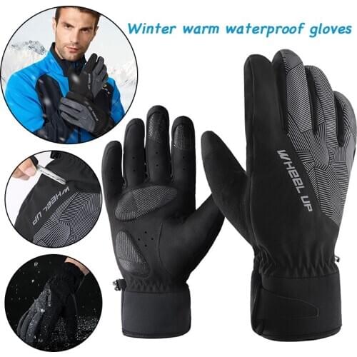 1 pair Winter Waterproof Outdoor Cycling Warm Gloves Ski Breathable Touch Screen Snow Gloves